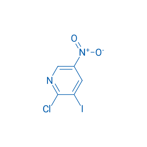 2-氯-3-碘-5-硝基吡啶 结构式