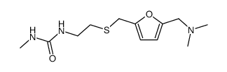 Urea, N-[2-[[[5-[(dimethylamino)methyl]-2-furanyl]methyl]thio]ethyl]-N'-methyl- 结构式