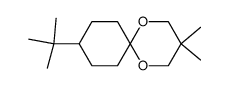 9-叔丁基-3,3-二甲基-1,5-二氧杂螺[5.5]十一烷 结构式