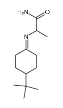 2-[[4-(1,1-二甲基乙基)环己亚基]氨基]丙酰胺 结构式