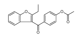 Methanone, [4-(acetyloxy)phenyl](2-ethyl-3-benzofuranyl)- 结构式