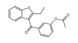 Methanone, [3-(acetyloxy)phenyl](2-ethyl-3-benzofuranyl)- 结构式