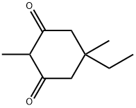 5-乙基-2,5-二甲基-1,3-环己二酮 结构式