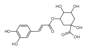 3-O-咖啡酰奎宁酸 结构式