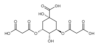 Propanedioic acid, 1,1'-[(1R,2α,3R,5α)-5-carboxy-2,5-dihydroxy-1,3-cyclohexanediyl] ester 结构式