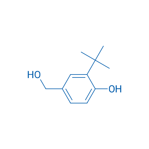 2-(叔丁基)-4-(羟甲基)苯酚 结构式