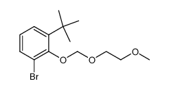 1-溴-3-叔丁基-2-[(2-甲氧基乙氧基)甲氧基]苯 结构式