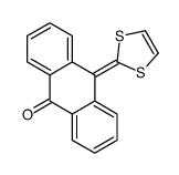 10-(1,3-二硫杂环戊二烯-2-亚基)蒽-9(10H)-酮 结构式