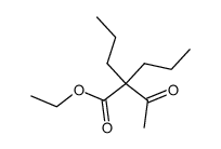 2-乙酰基-2-丙基戊酸乙酯 结构式