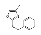 Oxazole, 4-methyl-2-[(phenylmethyl)thio]- 结构式