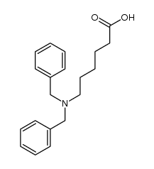 6-二苄基氨基己酸 结构式