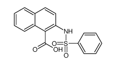 2-(苯磺酰氨基)-1-萘甲酸 结构式