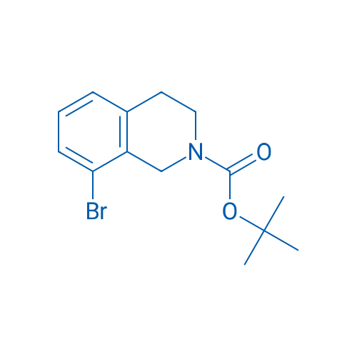 N-boc-8-溴-1,2,3,4-四氢异喹啉 结构式