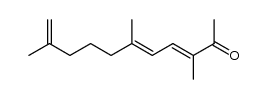 3,6,10-三甲基-3,5,10-十一碳三烯-2-酮 结构式