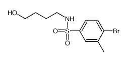 4-溴-N-(4-羟丁基)-3-甲基苯磺酰胺 结构式