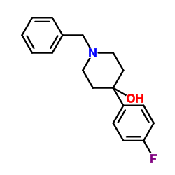 1-苄基-4-(4-氟苯基)哌啶-4-醇 结构式