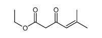 5-甲基-3-氧代-4-己烯酸乙酯 结构式