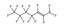 Borane, difluoro[(1E)-1,2,3,3,4,4,5,5,6,6,6-undecafluoro-1-hexen-1-yl]- 结构式