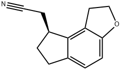 (S)-2-(2,6,7,8-四氢-1H-茚并[5,4-B]呋喃-8-基)乙腈 结构式