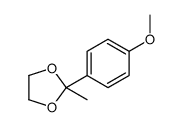 2-(4-甲氧基苯基)-2-甲基-1,3-二氧戊环 结构式