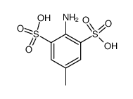 2-氨基-5-甲基-1,3-苯二磺酸 结构式