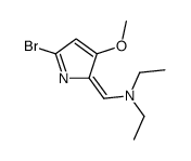 N-((5-溴-3-甲氧基-2H-吡咯-2-亚基)甲基)-N-乙基乙胺 结构式