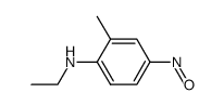 N-乙基-2-甲基-4-亚硝基苯胺 结构式
