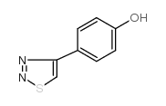 4-(1,2,3-噻重氮-4-基)苯酚 结构式