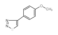 4-(4-甲氧基苯基)-1,2,3-噻重氮 结构式