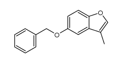3-甲基-5-(苄氧基)苯并呋喃 结构式