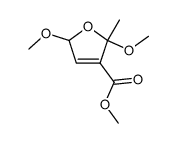 3-Furancarboxylic acid, 2,5-dihydro-2,5-dimethoxy-2-methyl-, methyl ester 结构式