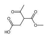 Butanedioic acid, 2-acetyl-, 1-methyl ester 结构式