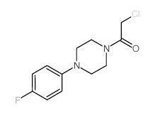 2-氯-1-[4-(4-氟苯基)哌嗪-1-基]乙酮 结构式
