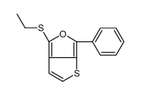 Thieno[2,3-c]furan, 4-(ethylthio)-6-phenyl- 结构式