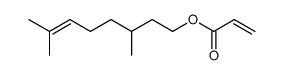 2-Propenoic acid, 3,7-dimethyl-6-octen-1-yl ester 结构式