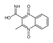 3-甲基-4-氧代-1-氧代喹喔啉-1-鎓-2-甲酰胺 结构式