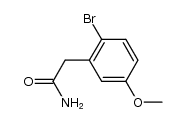 2-溴-5-甲氧基苯乙酰胺 结构式