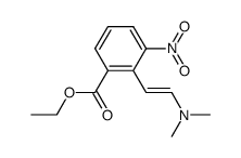 Benzoic acid, 2-[2-(dimethylamino)ethenyl]-3-nitro-, ethyl ester 结构式