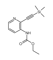 Carbamic acid, [2-[(trimethylsilyl)ethynyl]-3-pyridinyl]-, ethyl ester (9CI) 结构式