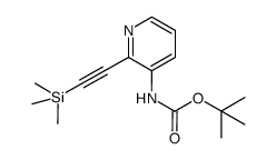 Carbamic acid, [2-[(trimethylsilyl)ethynyl]-3-pyridinyl]-, 1,1-dimethylethyl ester (9CI) 结构式