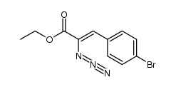 (Z)-2-叠氮基-3-(4-溴苯基)丙烯酸乙酯 结构式