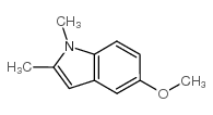 1,2-二甲基-5-甲氧基吲哚 结构式