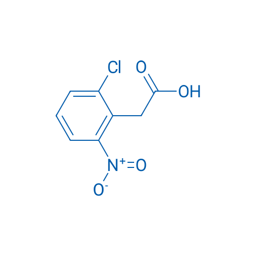 2-(2-氯-6-硝基苯基)乙酸 结构式