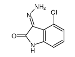 4-氯-3-腙代吲哚-2-酮 结构式