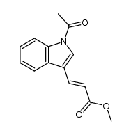 2-Propenoic acid, 3-(1-acetyl-1H-indol-3-yl)-, methyl ester, (2E)- 结构式