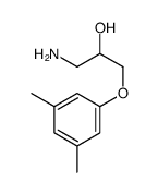 1-氨基-3-(3,5-二甲基苯氧基)丙-2-醇 结构式