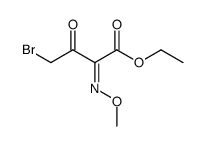 Butanoic acid, 4-bromo-2-(methoxyimino)-3-oxo-, ethyl ester, (Z)- 结构式