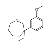 3-ethylhexahydro-3-(3-methoxyphenyl)-1-methyl-1H-azepine 结构式