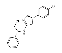 Benzeneethanol, β-[[(3R)-3-(4-chlorophenyl)-3,4-dihydro-2H-pyrrol-5-yl]amino]-, (βR)- 结构式