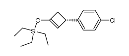 1-氯-4-[(1S)-3-[(三乙基硅基)氧基]-2-环丁烯-1-基]苯 结构式